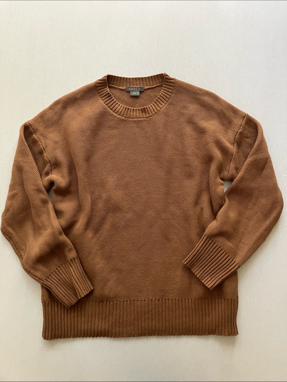 Matty M Chestnut Brown Crewneck Sweater